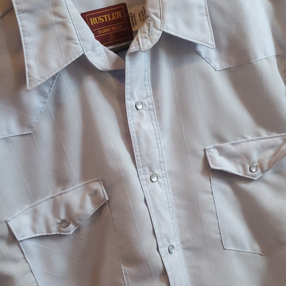 Vintage Baby Blue Western shirt 🤠